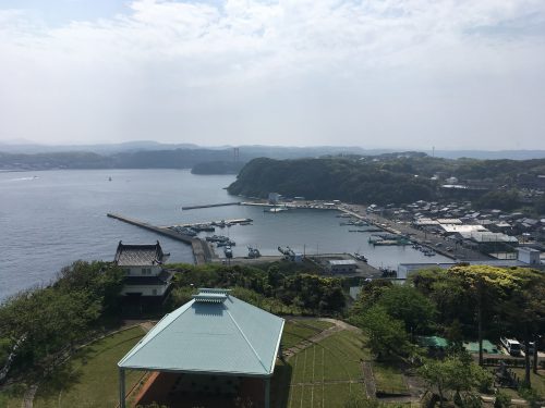 平戸城天守閣からの眺望